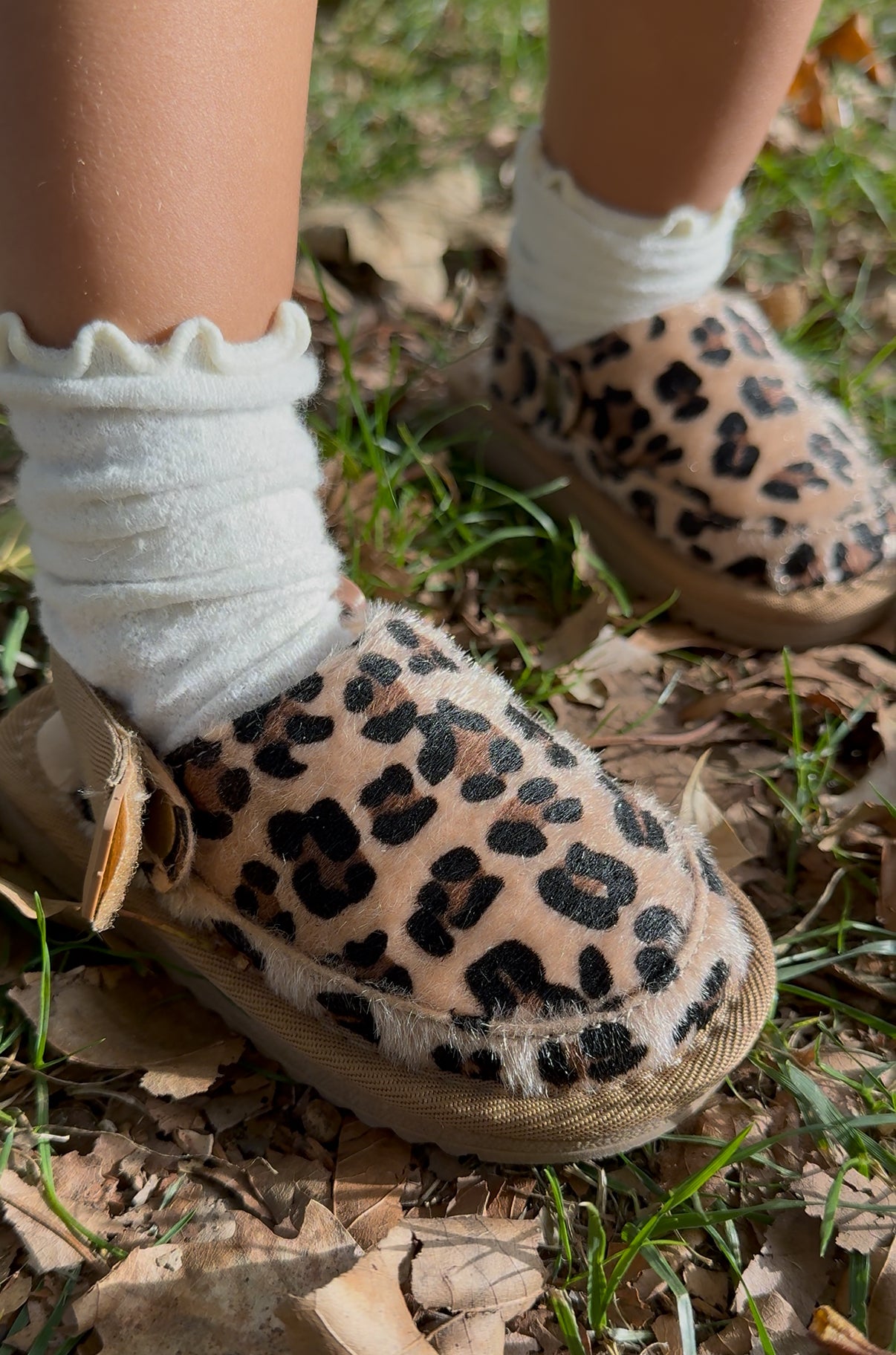 Boots Golden Cosy fourrure léopard