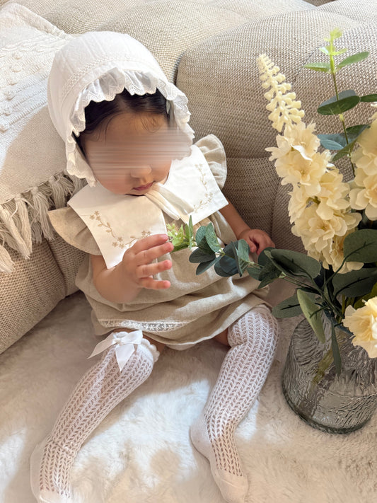 Robe Poésie Champêtre à col brodé vintage