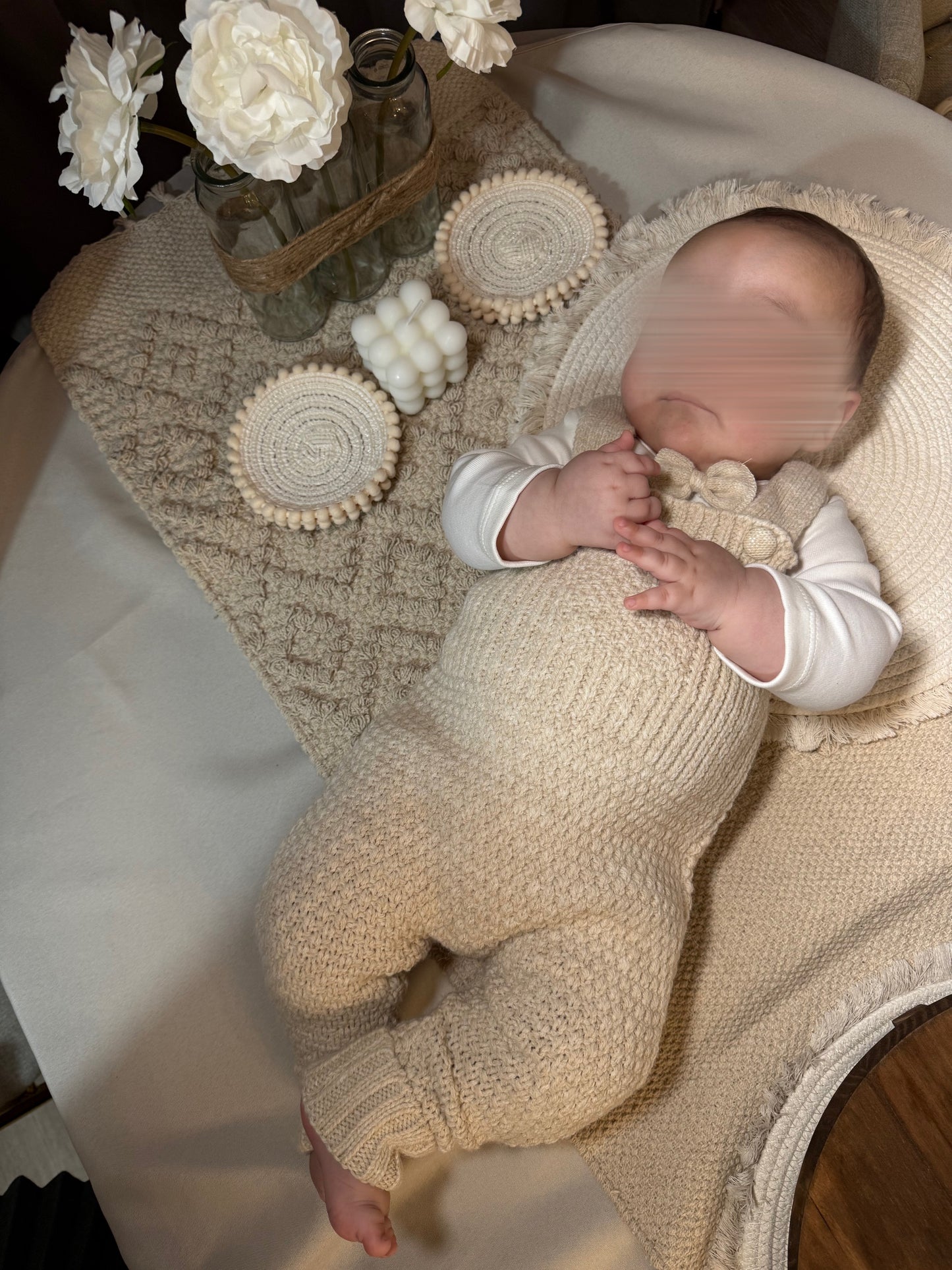 Ensemble Teddy Bear 3 pièces bébé – Combinaison, body et gilet à capuche