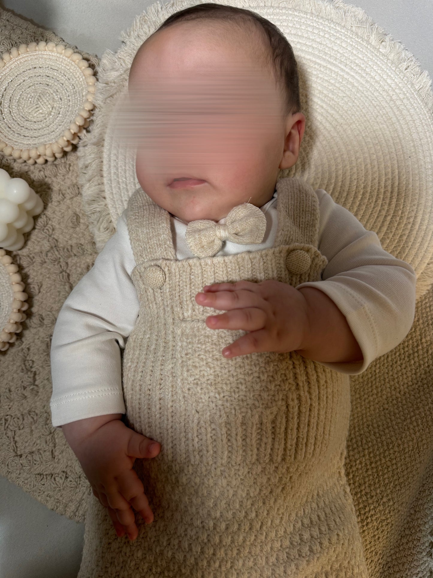 Ensemble Teddy Bear 3 pièces bébé – Combinaison, body et gilet à capuche