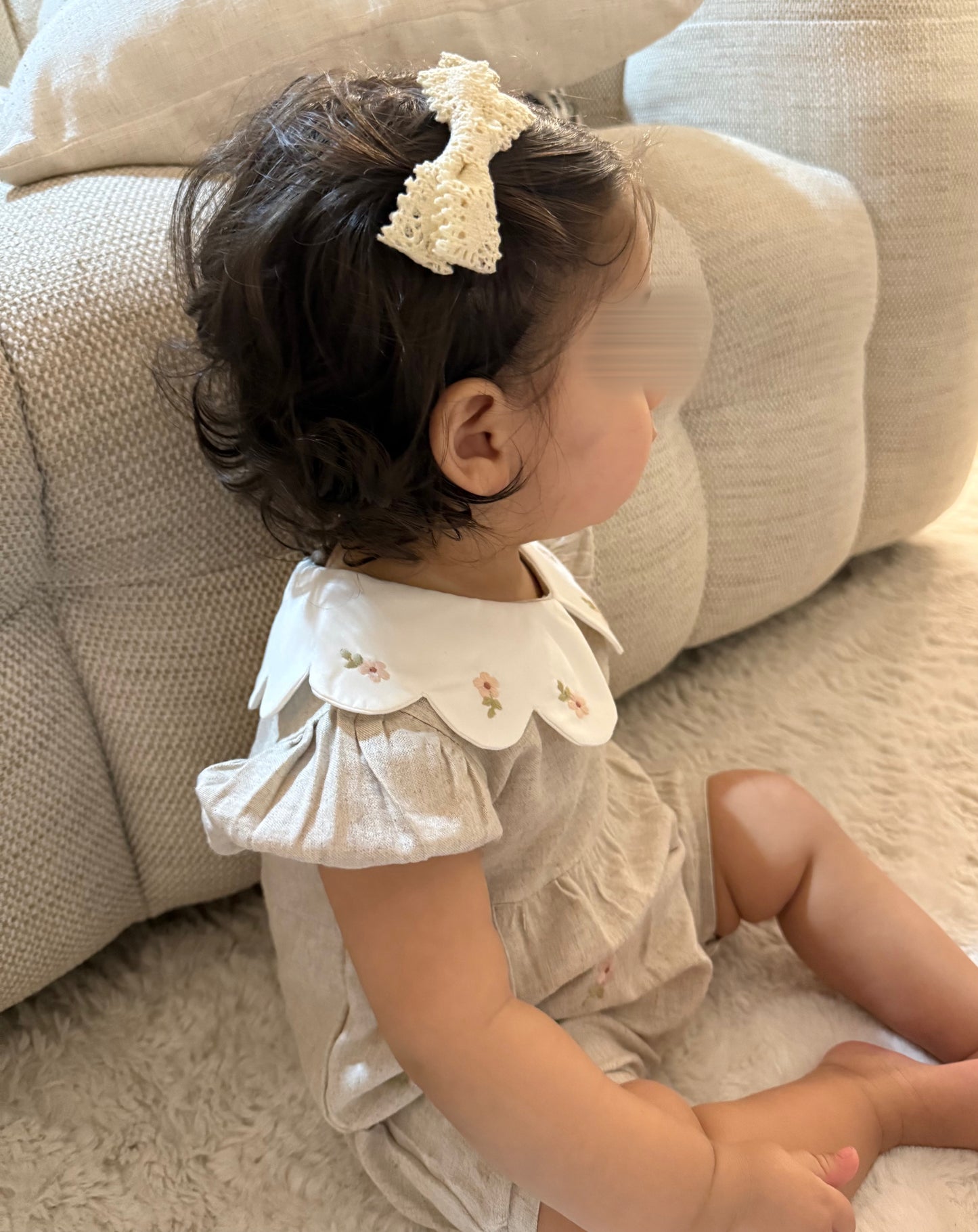 Barboteuse - Fleurs de Lin